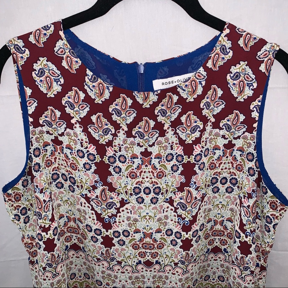 Rose+Olive Floral Blouse CA